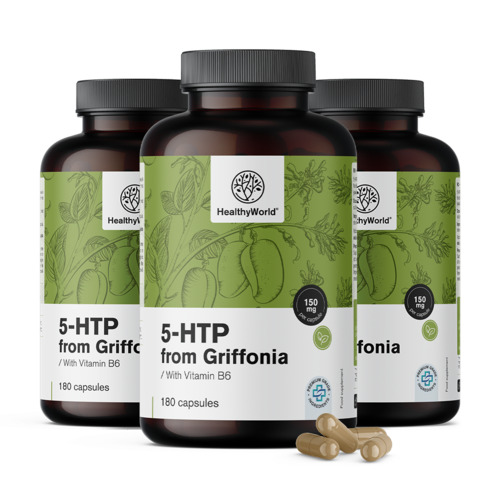 3x 5-HTP 150 mg – Griffonia Simplicifolia, ukupno 540 kapsula