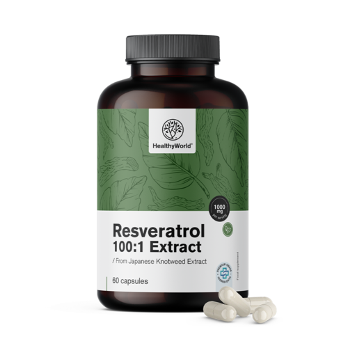 Resveratrol 1000 mg - ekstrakt 100:1, 60 kapsula