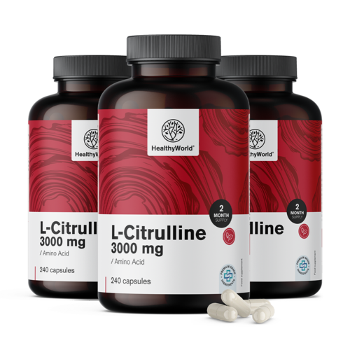 3x L-citrulin 3000 mg, ukupno 720 kapsula
