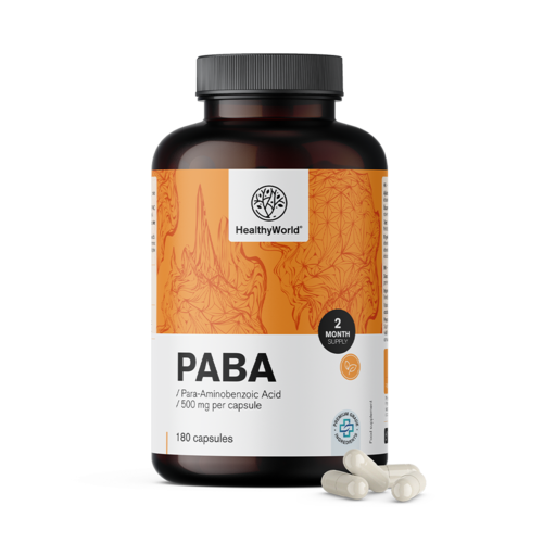 PABA 500 mg, 180 kapsula
