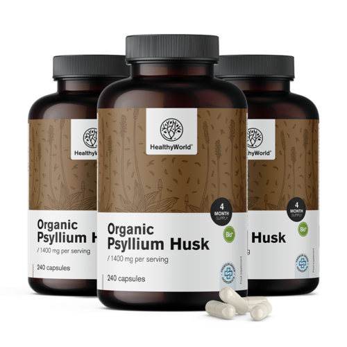 3x BIO Psilium (indijski trputac) 1400 mg, ukupno 720 kapsula
