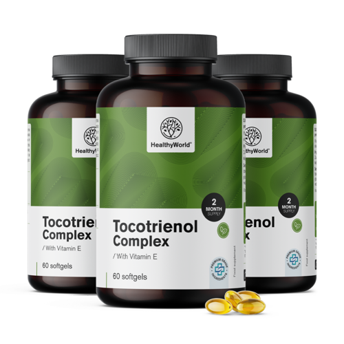 3x Tocotrienol kompleks s vitaminom E, ukupno 180 kapsula
