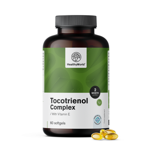 Tocotrienol kompleks s vitaminom E, 60 mekih kapsula