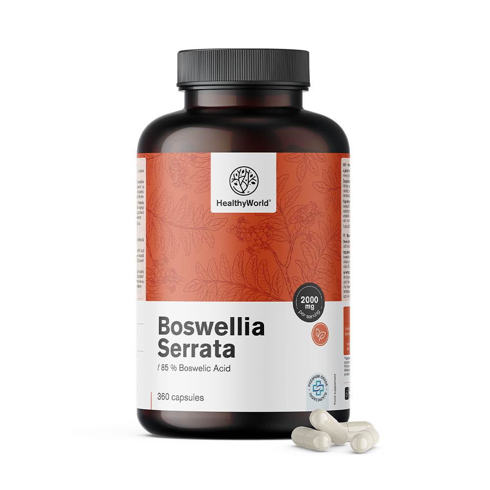 Bosvelija (Boswellia Serrata) – 85 % bosvelijske kiseline