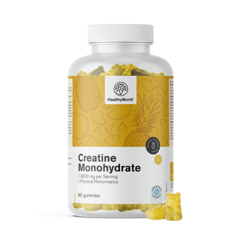 Kreatin monohidrat 3000 mg – ananas, 90 gumenih bombona
