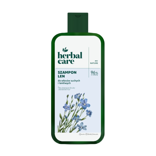 Šampon za suhe i oštećene kose s lanom.