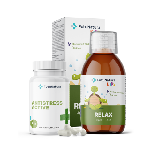 Smirenje: AntiStress + tekući dodatak prehrani za djecu, komplet