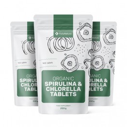 3x BIO Alge Spirulina + Chlorella, ukupno 1200 tableta