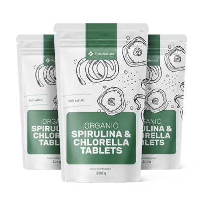 Spirulina + Chlorella tableta