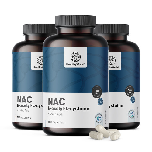 3x NAC 500 mg, ukupno 540 kapsula