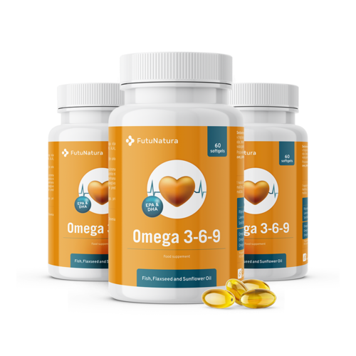 3x Omega 3 6 9, ukupno 180 mekih kapsula