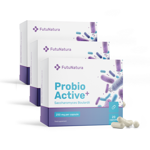 3x Probio Active PLUS - Saccharomyces boulardii 250 mg, ukupno 60 kapsula