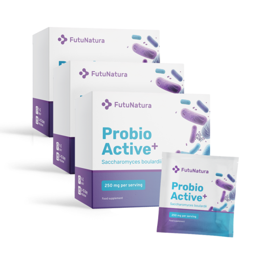 3x Probio Active PLUS - Saccharomyces boulardii 250 mg, ukupno 30 vrećica