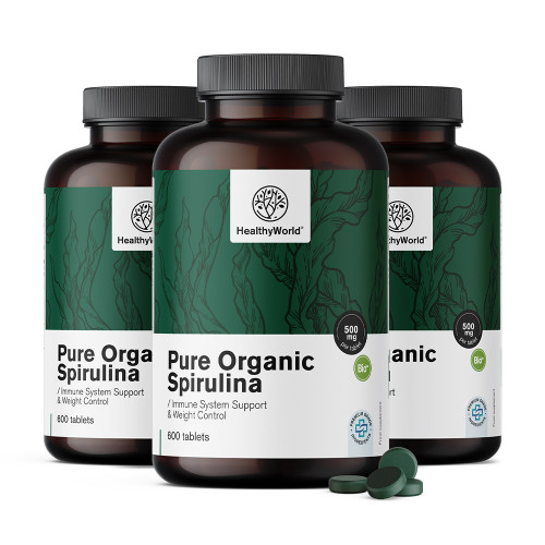 3x BIO Spirulina 500 mg, ukupno 1800 tableta