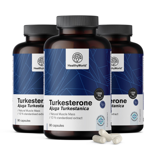 3x Turkesteron 1200 mg, ukupno 270 kapsula