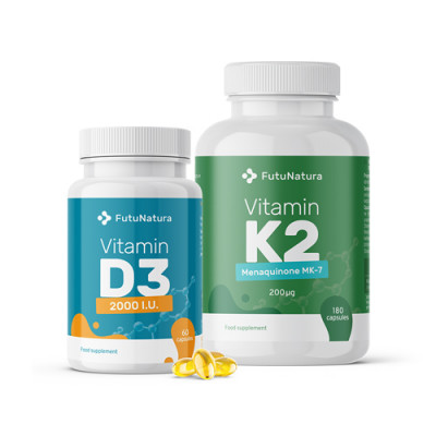 Vitamin K2 + D3, komplet
