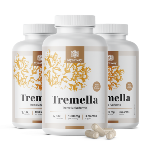 3x Tremella 1000 mg - ekstrakt, ukupno 540 kapsula