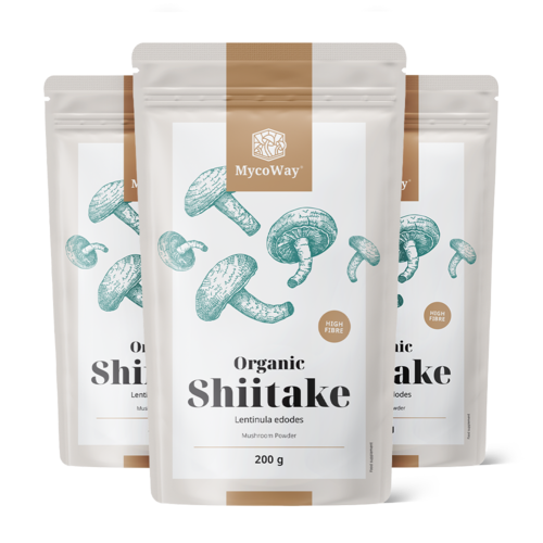 3x BIO Shiitake u prahu, ukupno 600 g