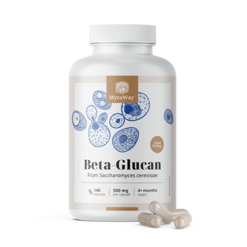 Beta glukan 500 mg, 140 kapsula