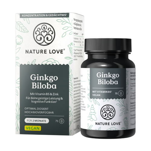Ginko biloba 75 mg, 75 kapsula