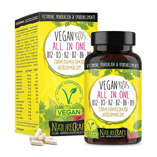 Veganski vitamini i minerali za djecu.