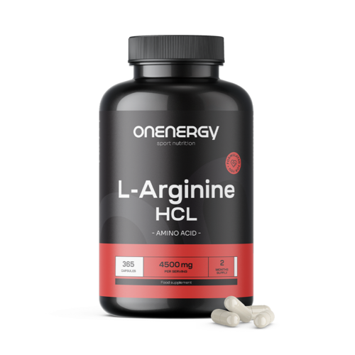 L-arginin HCL 4500 mg, 365 kapsula
