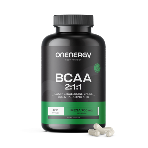 BCAA 2:1:1 Mega 700 mg, 400 kapsula