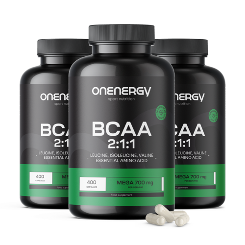 3x BCAA 2:1:1 Mega 700 mg, ukupno 1200 kapsula