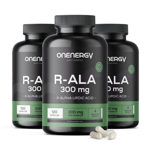 3x R-ALA – R-alfa lipoična kiselina 300 mg, ukupno 360 kapsula