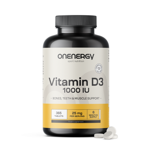 Vitamin D3 1000 IU, 365 tableta