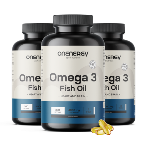 3x Omega-3 1000 mg - iz ribljeg ulja, ukupno 1080 mekanih kapsula