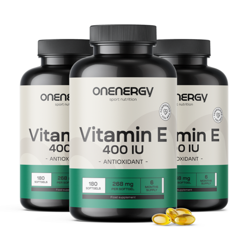 3x Vitamin E 400 UI, ukupno 540 mekih kapsula