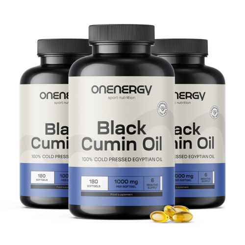 3x Ulje crnog kima 1000 mg, ukupno 540 mekih kapsula