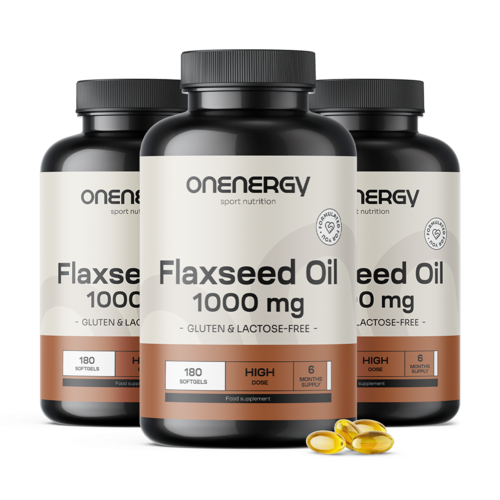 3x Ulje lanenih sjemenki 1000 mg, ukupno 540 mekih kapsula