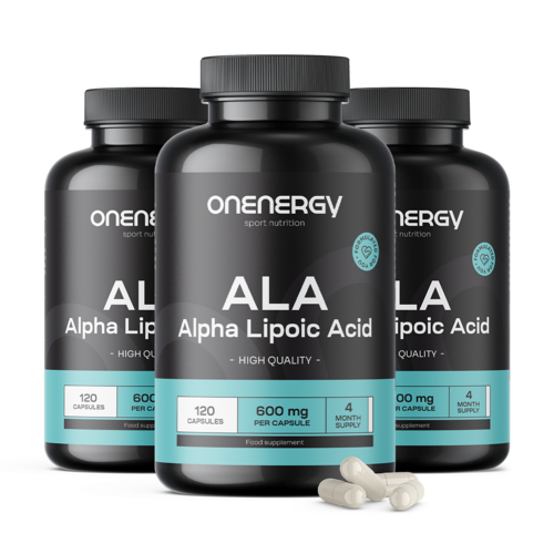 3x ALA - alfa lipoična kiselina 600 mg, ukupno 360 kapsula