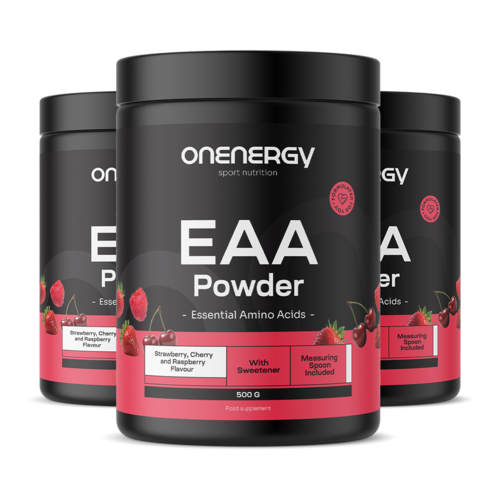 3x EAA u prahu - malina, trešnja, jagoda, ukupno 1500 g