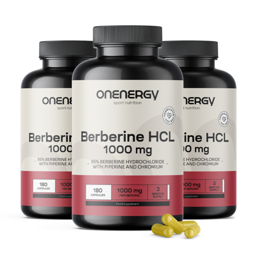 3x Berberin HCL 1000 mg - s piperinom i kromom, ukupno 540 kapsula