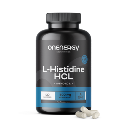 L-histidin HCL 500 mg, 120 kapsula