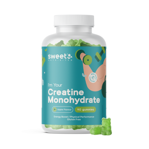 Kreatin monohidrat 3000 mg – jabuka, 90 gumenih bombona