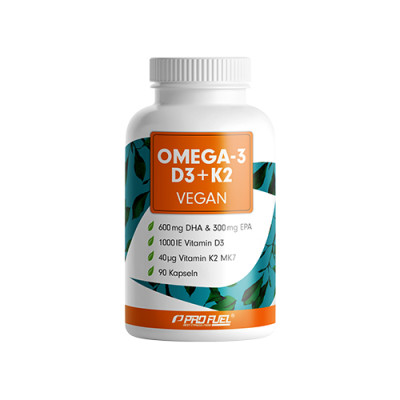 Veganske omega-3 s D3 i K2