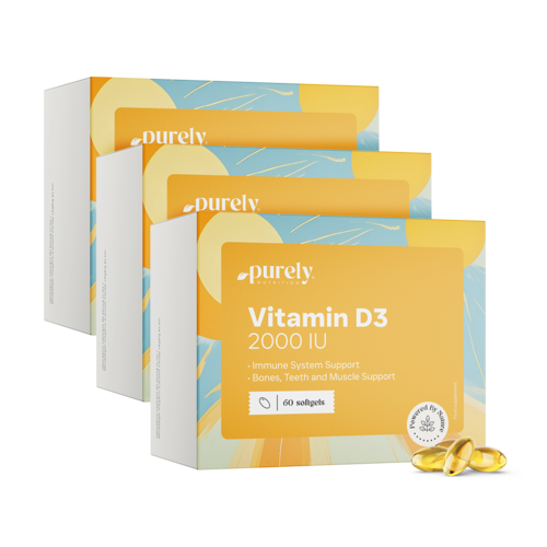 3x Vitamin D3 2000 IU, ukupno 180 mekih kapsula