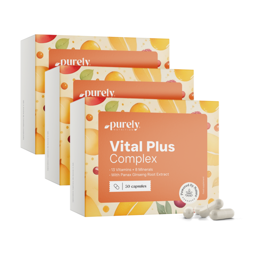 3x Vital Plus Complex - multivitamini i minerali s ginsengom, ukupno 90 kapsula