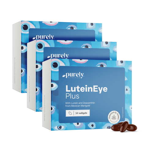 3x LuteinEye Plus – kompleks s luteinom i zeaksantinom, ukupno 90 mekih kapsula