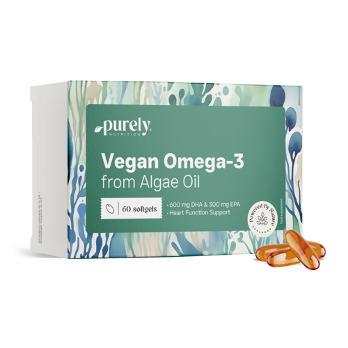 Veganska omega-3 1100 mg – iz algi, 60 mekih kapsula