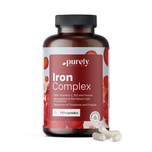Iron Complex - željezo s vitaminima C i B12, 180 kapsula