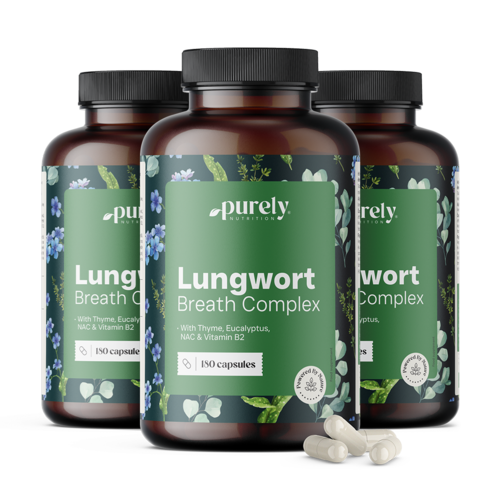 3x Lungwort Breath Complex – plućnjak s timijanom i eukaliptusom, ukupno 540 kapsula