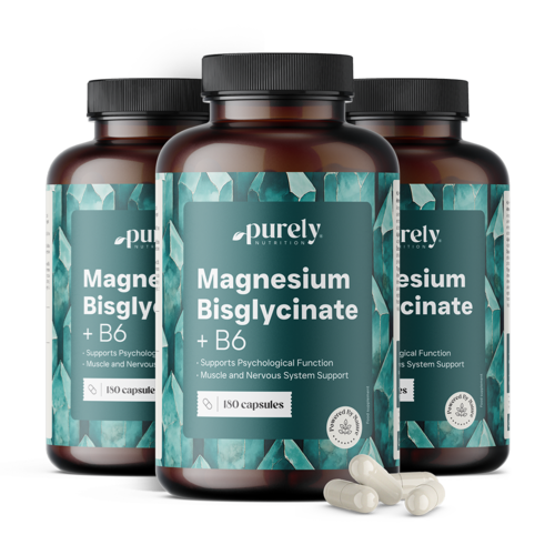 3x Magnezijev bisglicinat s vitaminom B6, ukupno 540 kapsula