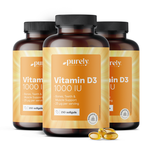 3x Vitamin D3 1000 IU, ukupno 540 mekih kapsula