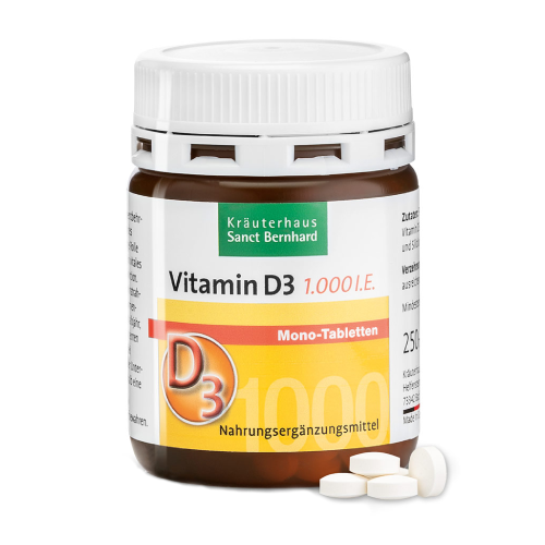 Vitamin D3 1000 IU, 250 tableta