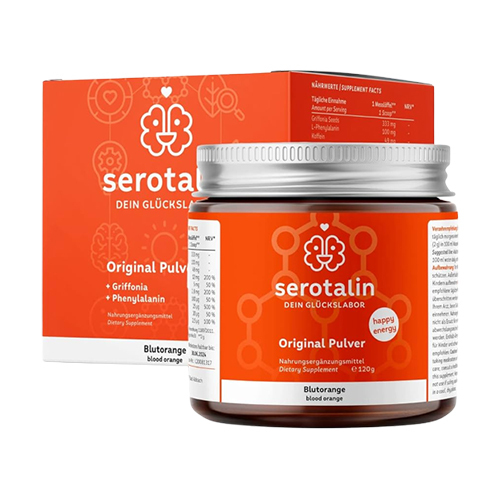 Serotalin® Original veganski kompleks s 5-HTP u prahu – crvena naranča